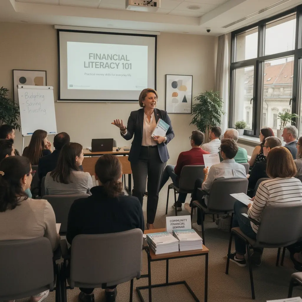 Könyvek és útmutatók a pénzügyi tudatosság növeléséhez.