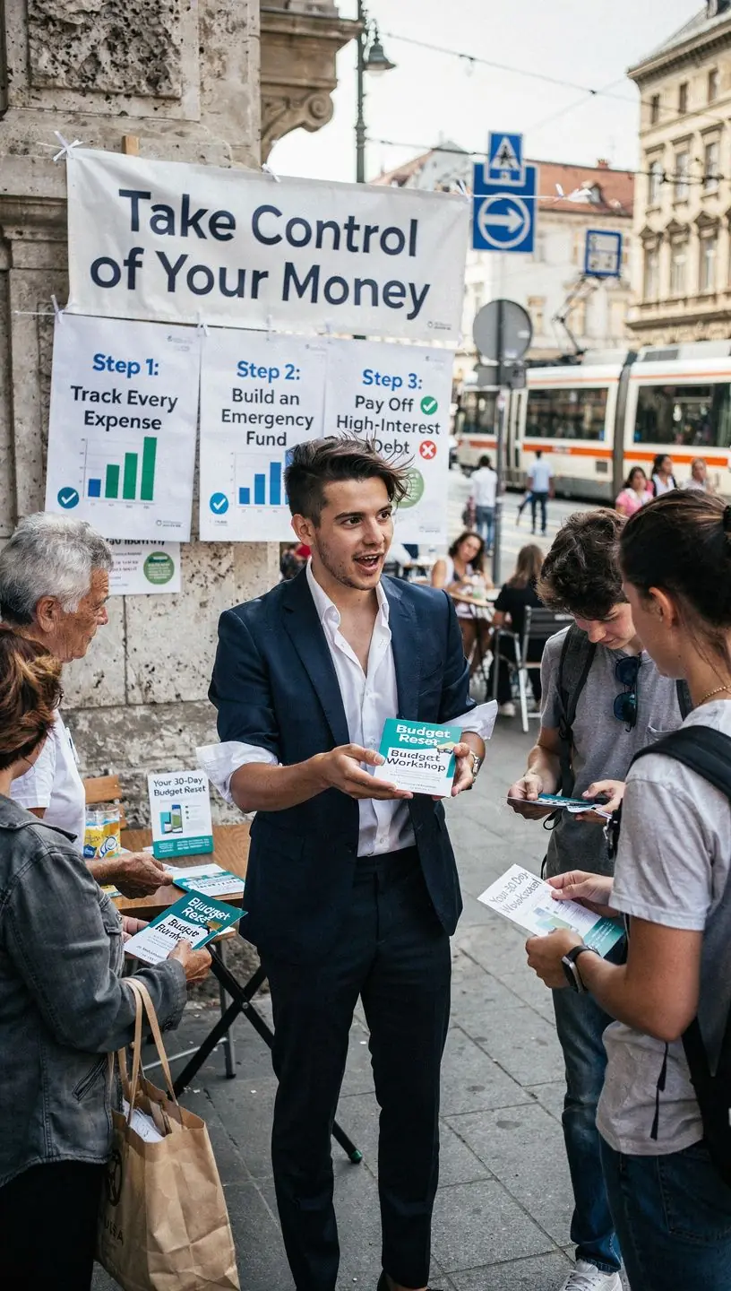 Egyszerű költségvetési sablon, amely segít a pénzkezelésben.