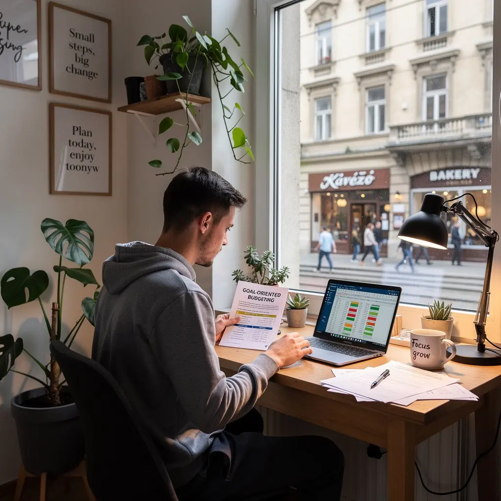 Költségvetési tervezéshez szükséges eszközök és grafikonok.